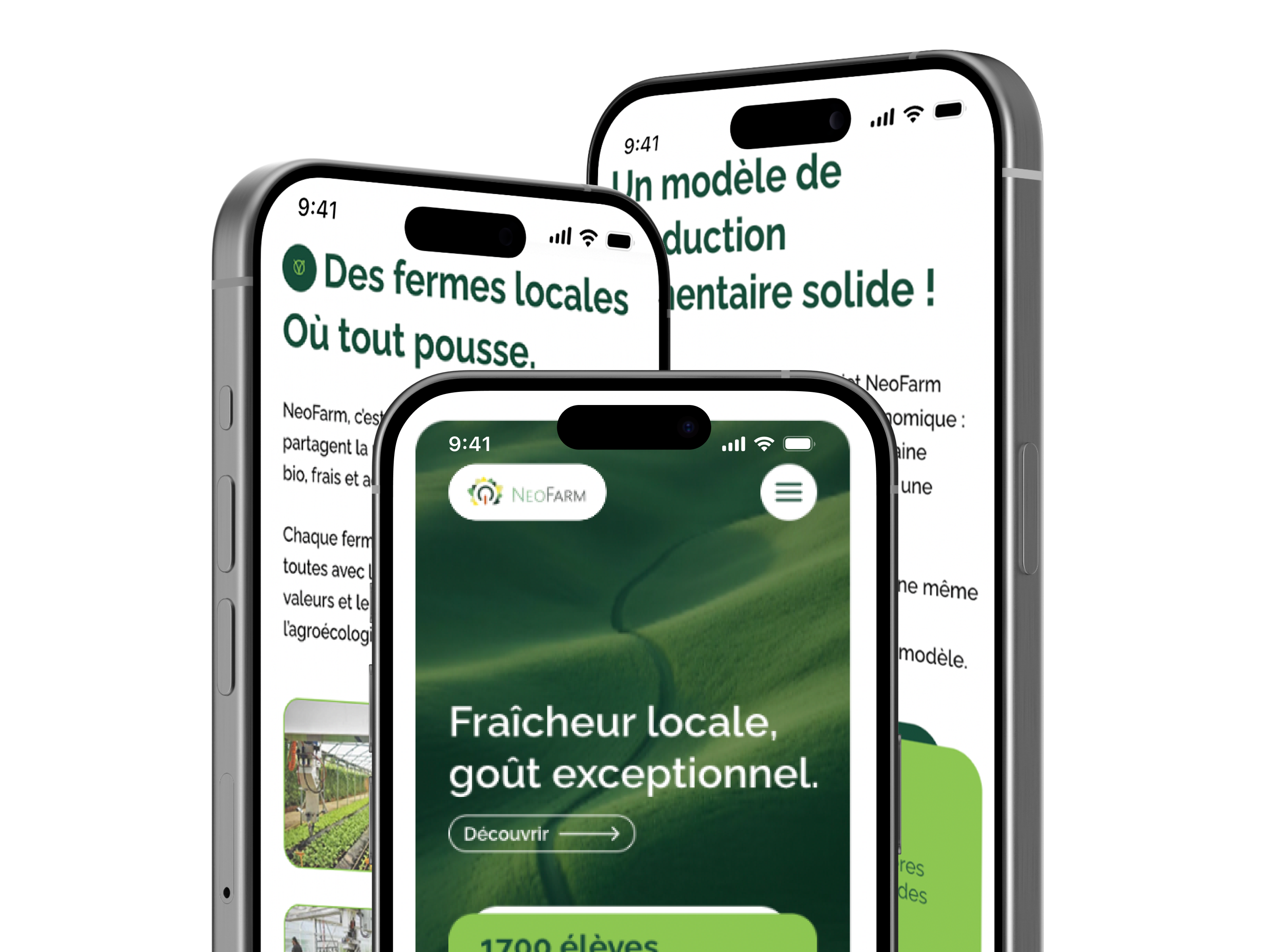 NeoFarm — Mockup hero